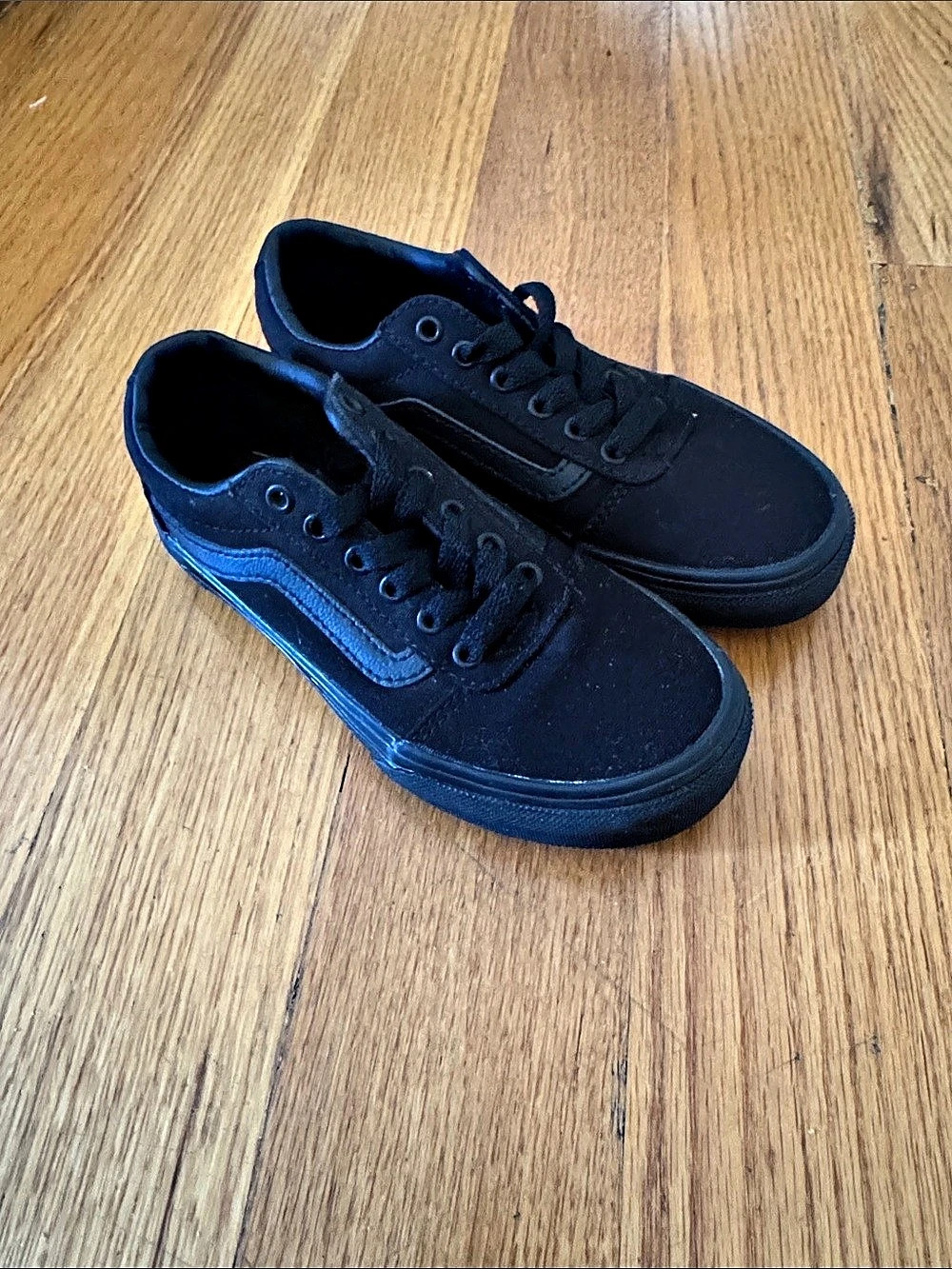 Vans Kids Old Skool Black Sneakers US 12